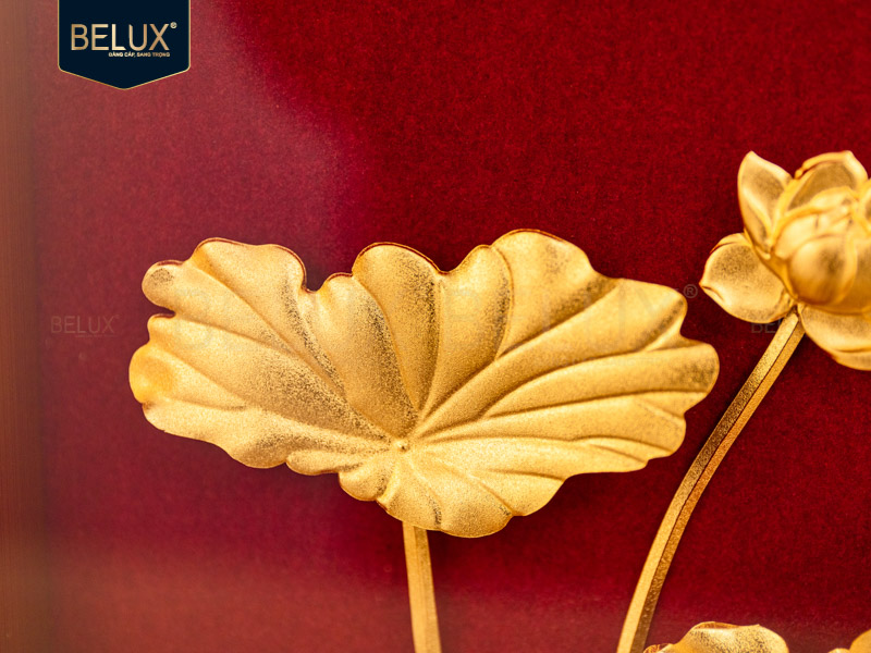 Tranh Chữ Thuận Dát Vàng 24k Kt 50x36cm